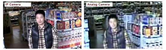 Comparison of IP surveillance camera versus analog surveillance camera